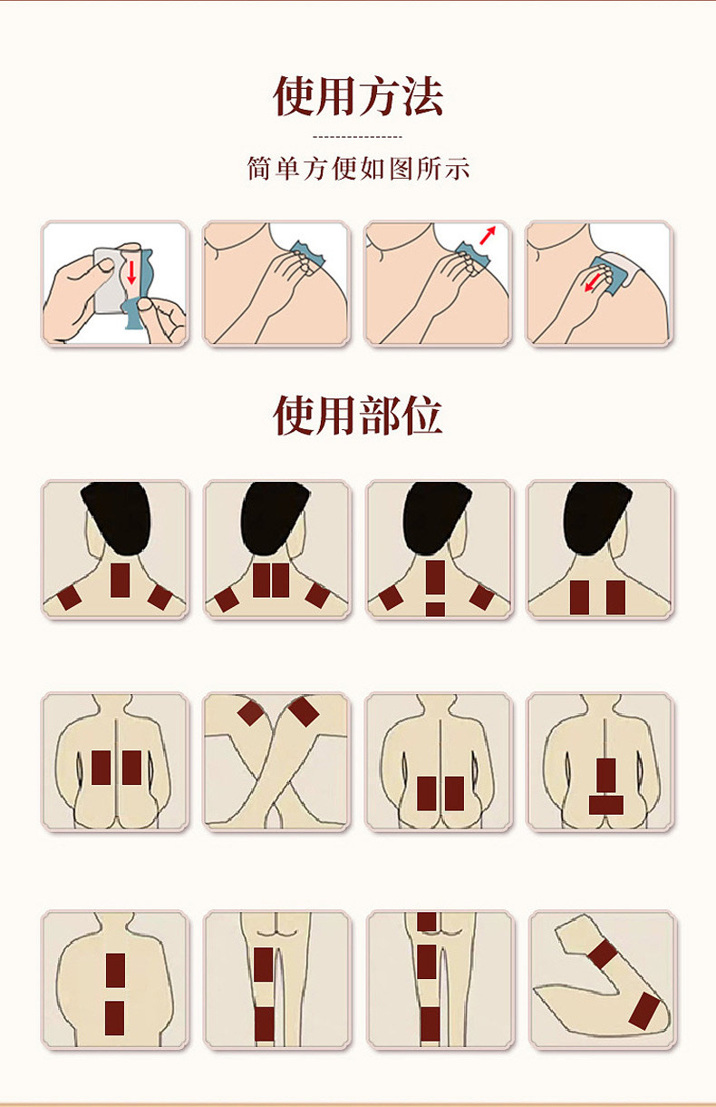 膏藥貼使用方法和使用部位 膏藥貼使用方法和使用部位