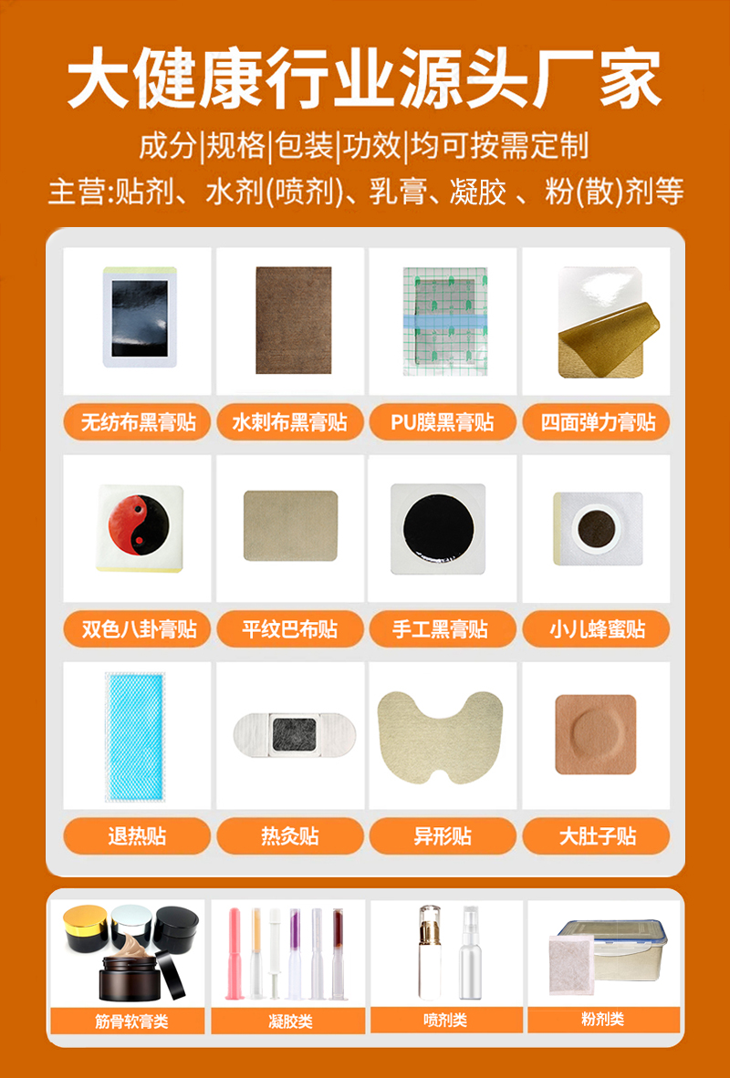 膏藥貼牌代加工一站式服務-修康藥業集團